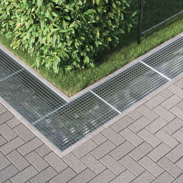 vidaXL Grate Silver 80 x 50 x 2 cm Hot-dip Galvanized Steel