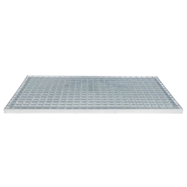 vidaXL Grate Silver 80 x 50 x 2 cm Hot-dip Galvanized Steel