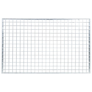 vidaXL Grate Silver 80 x 50 x 2 cm Hot-dip Galvanized Steel