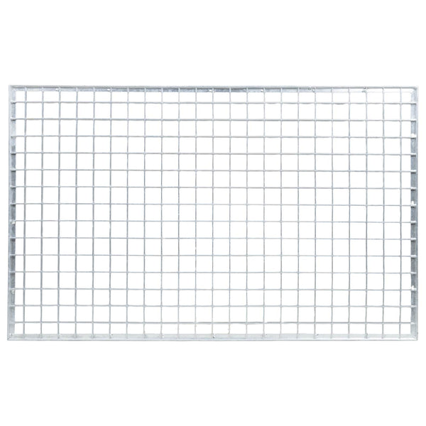 vidaXL Grate Silver 80 x 50 x 2 cm Hot-dip Galvanized Steel