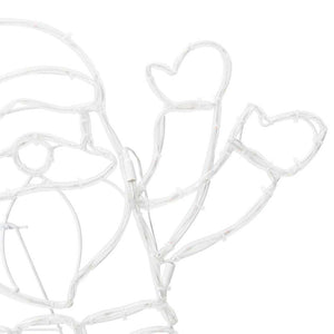 vidaXL Santa Claus Light Multicolored 58.5 x 60 x 1.3 cm Iron