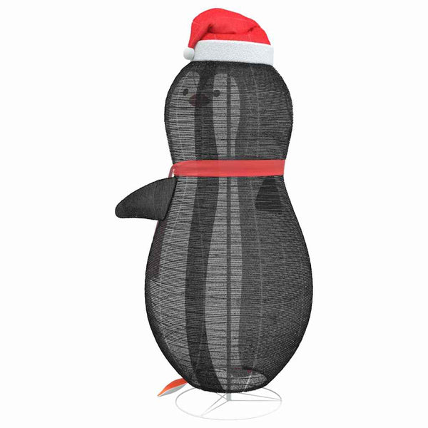 vidaXL Snow Penguin Figure with 600 Warm White LEDs 78 x 178 cm Fabric