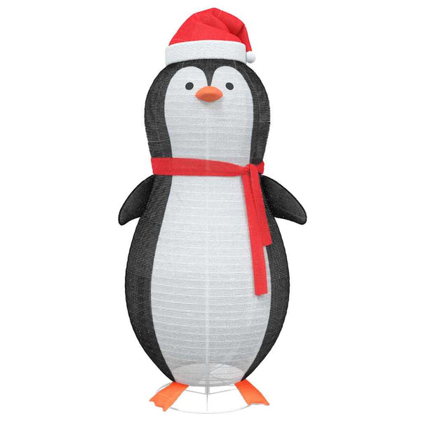 vidaXL Snow Penguin Figure with 600 Warm White LEDs 78 x 178 cm Fabric