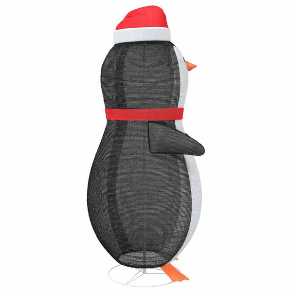 vidaXL Snow Penguin Figure with 600 Warm White LEDs 78 x 178 cm Fabric