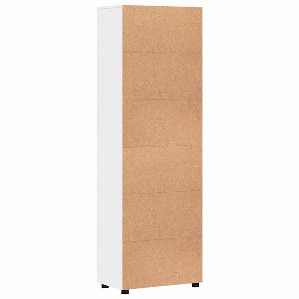 vidaXL Highboard with Shelf FLORIN White 60 x 35 x 182 cm Engineered Wood