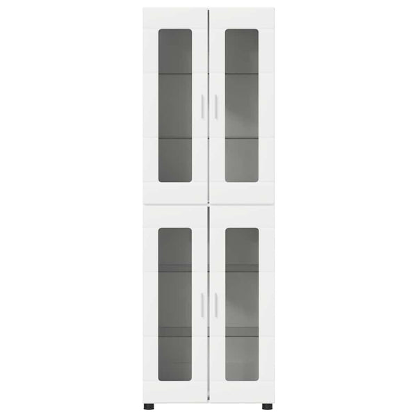 vidaXL Highboard with Shelf FLORIN White 60 x 35 x 182 cm Engineered Wood