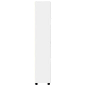 vidaXL Highboard with Shelf FLORIN White 60 x 35 x 182 cm Engineered Wood