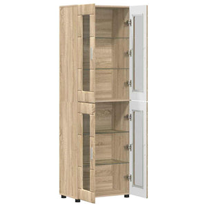 vidaXL Highboard FLORIN Sonoma Oak 60 x 35 x 182 cm Engineered Wood