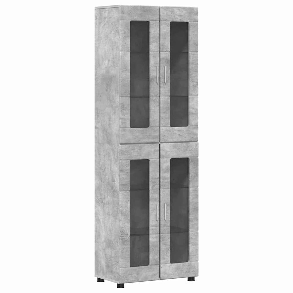 vidaXL Sideboard FLORIN Concrete Grey 60 x 35 x 182 cm Engineered Wood