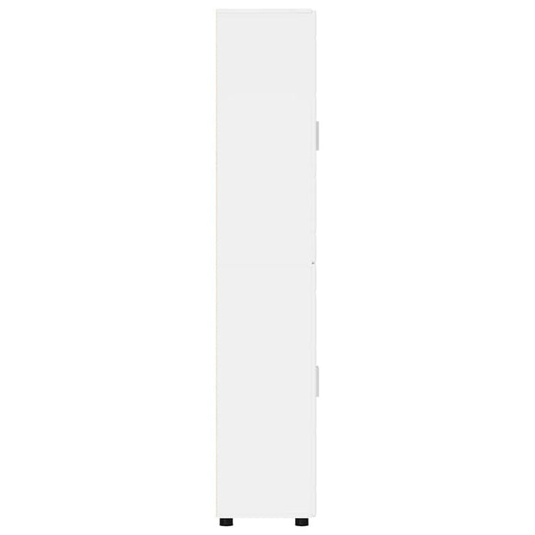vidaXL Highboard FLORIN High Gloss White 60 x 35 x 182 cm Engineered Wood