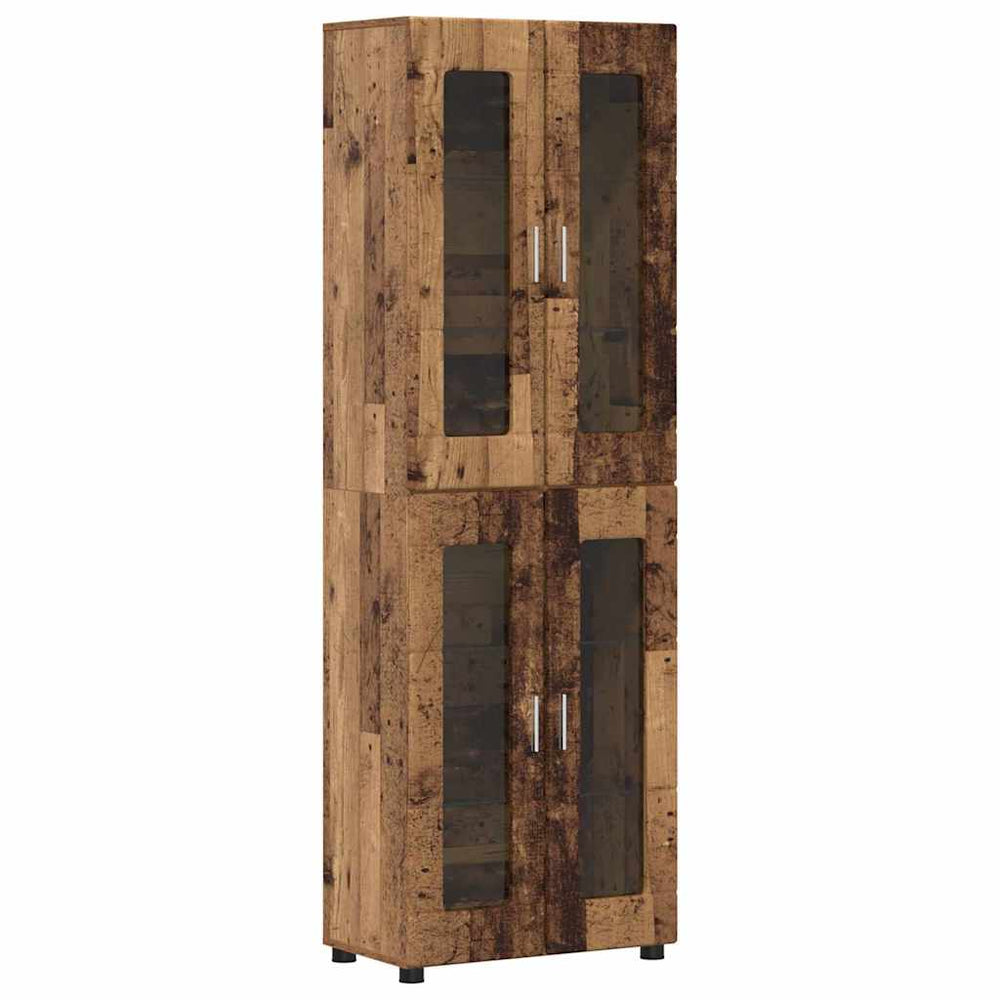 vidaXL Highboard with Door FLORIN Reclaimed Wood 60 x 35 x 182 cm Engineered Wood
