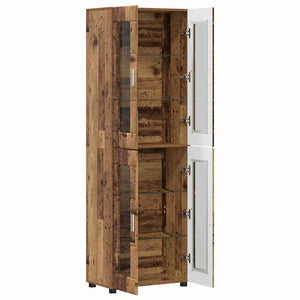 vidaXL Highboard with Door FLORIN Reclaimed Wood 60 x 35 x 182 cm Engineered Wood