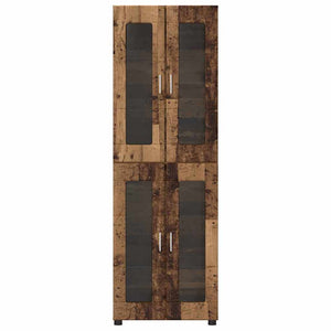 vidaXL Highboard with Door FLORIN Reclaimed Wood 60 x 35 x 182 cm Engineered Wood