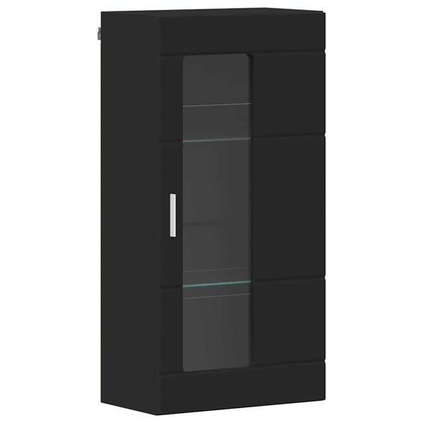 vidaXL TV Cabinet Set with Drawers FLORIN 3 pcs Black Engineered Wood