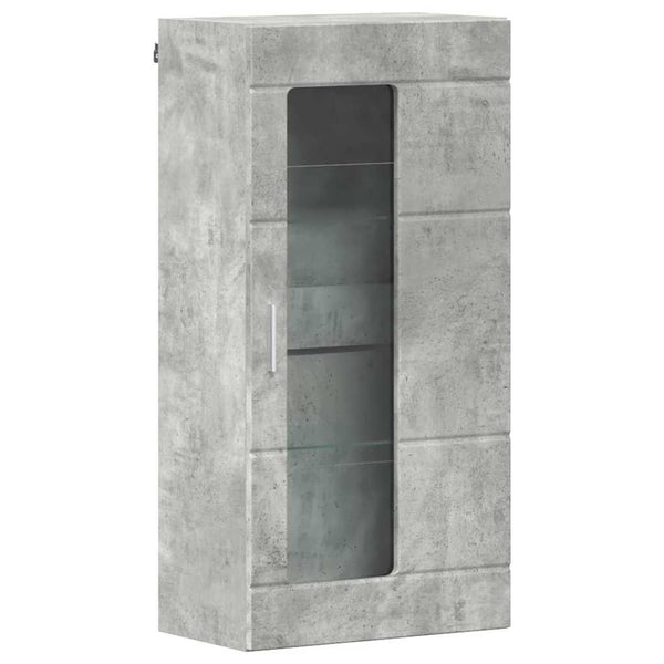 TV-Schrank Set mit Regal Beton Grau