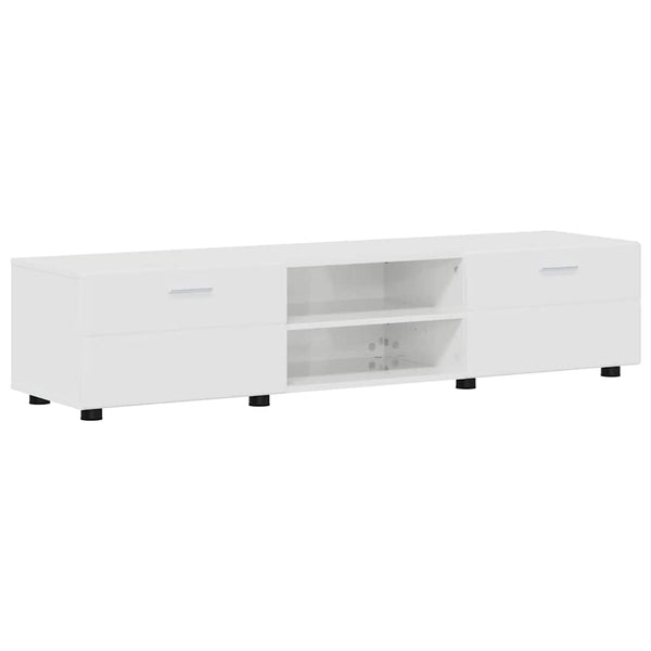TV-Schrank Set FLORIN, 3-teilig, Hochglanz Weiß