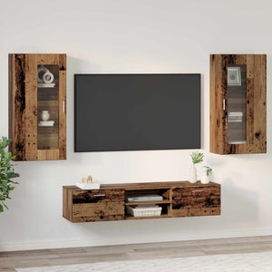TV-Schrank Set 3-teilig Altholz