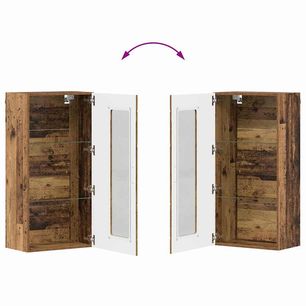 TV-Schrank Set 3-teilig Altholz