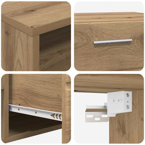 TV-Schrank Set FLORIN Artisan-Eiche 3-teilig