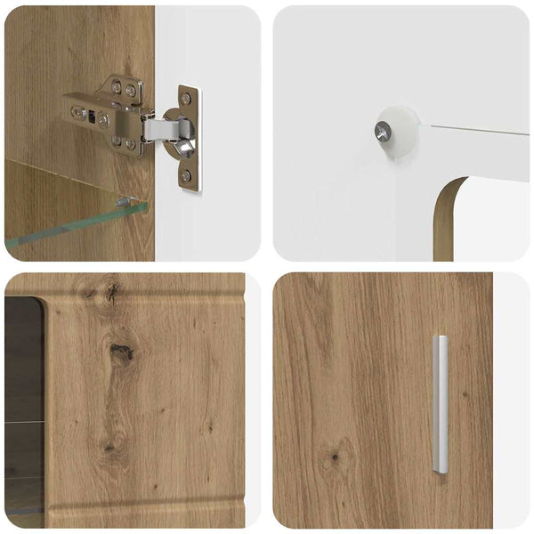 TV-Schrank Set FLORIN Artisan-Eiche 3-teilig