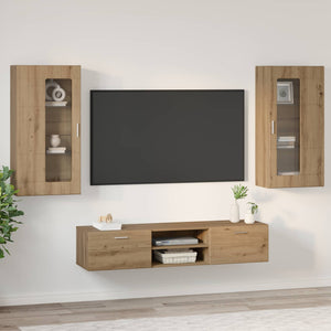 TV-Schrank Set FLORIN Artisan-Eiche 3-teilig
