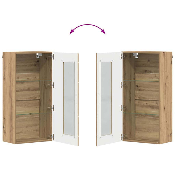 TV-Schrank Set FLORIN Artisan-Eiche 3-teilig