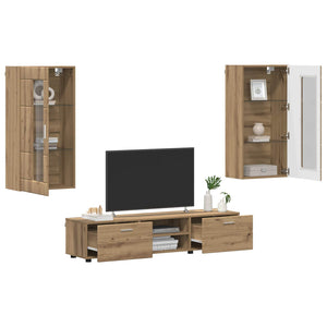 TV-Schrank Set FLORIN Artisan-Eiche 3-teilig