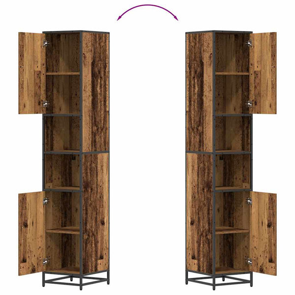 vidaXL Bathroom Furniture Set Reclaimed Wood 35 x 37.5 x 188.5 cm Engineered Wood