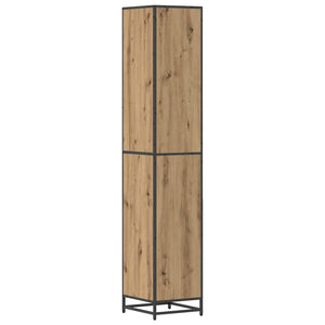 vidaXL Bathroom Furniture Set with Door Artisan Oak 35 x 37.5 x 188.5 cm