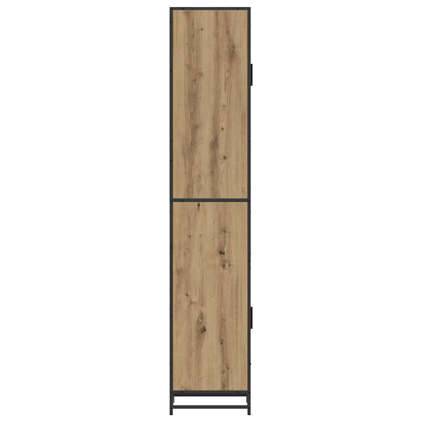 vidaXL Bathroom Furniture Set with Door Artisan Oak 35 x 37.5 x 188.5 cm