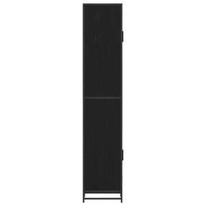 vidaXL Bathroom Furniture Set Black Oak Look 35 x 37.5 x 188.5 cm