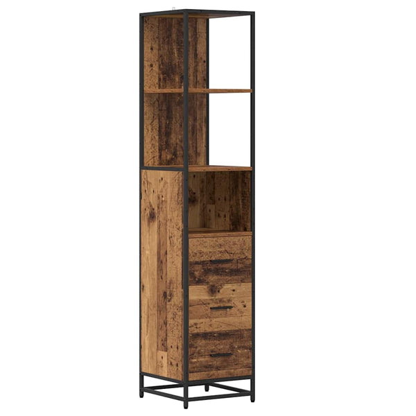 vidaXL Bathroom Furniture Set with Drawers 4 pcs Reclaimed Wood Engineered Wood