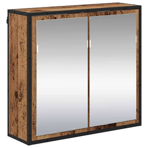 vidaXL Bathroom Furniture Set with Shelf 2 pcs Reclaimed Wood Engineered Wood
