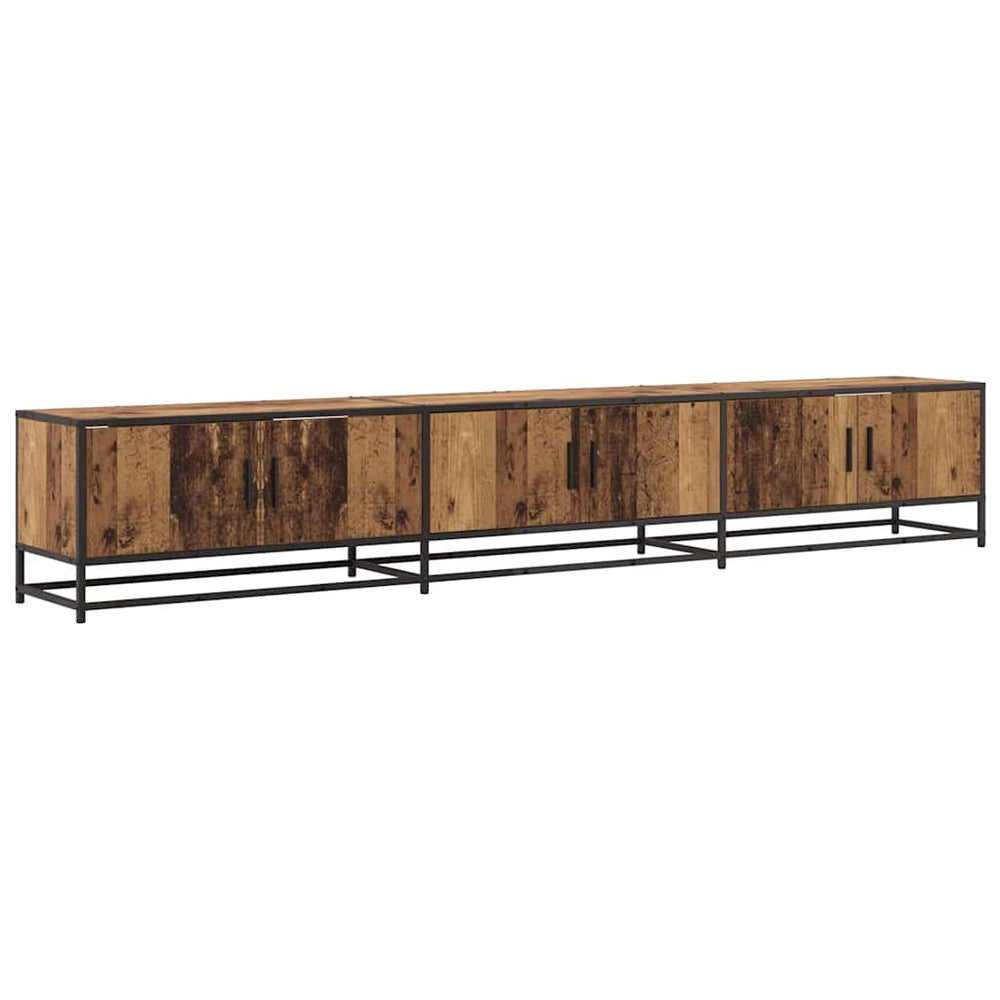 vidaXL TV Unit 2 pcs Reclaimed Wood 240 x 35 x 41 cm Engineered Wood
