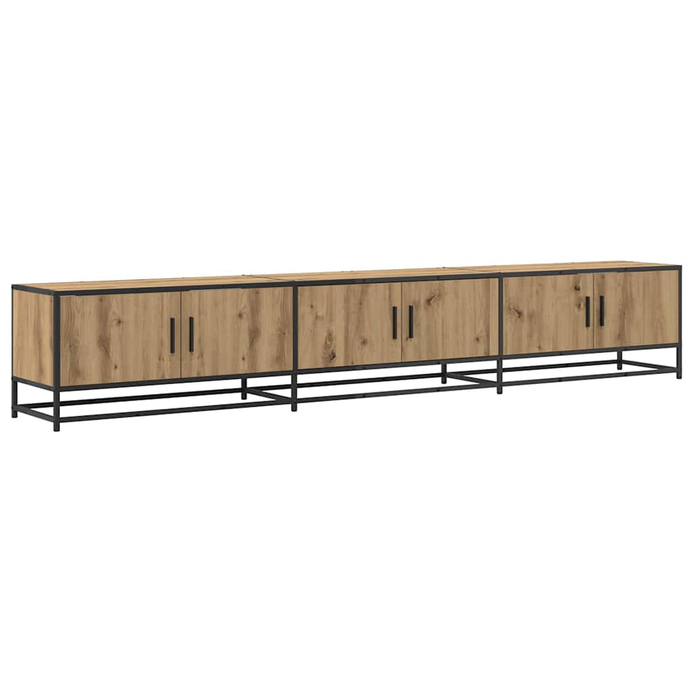 vidaXL TV Cabinets 2 pcs Artisan Oak 240 x 35 x 41 cm Engineered Wood