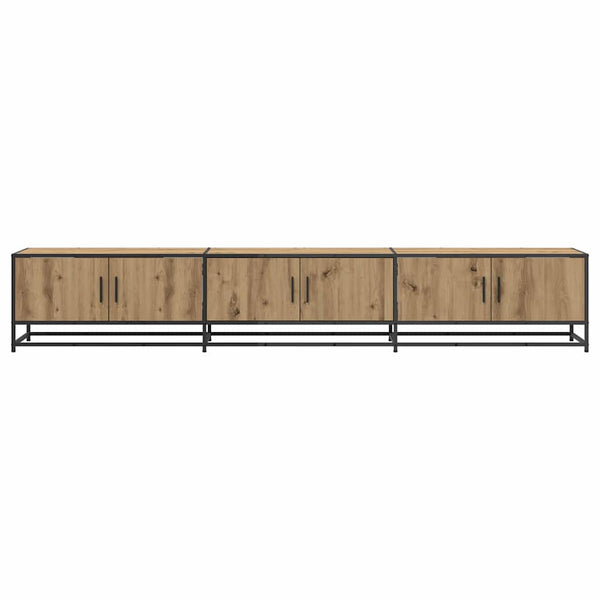 vidaXL TV Cabinets 2 pcs Artisan Oak 240 x 35 x 41 cm Engineered Wood