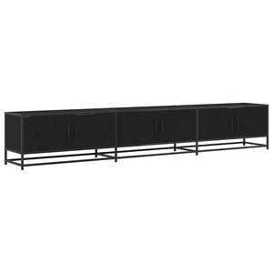vidaXL TV Units 2 pcs Black Oak Look 240 x 35 x 41 cm