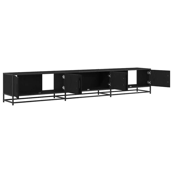 vidaXL TV Units 2 pcs Black Oak Look 240 x 35 x 41 cm