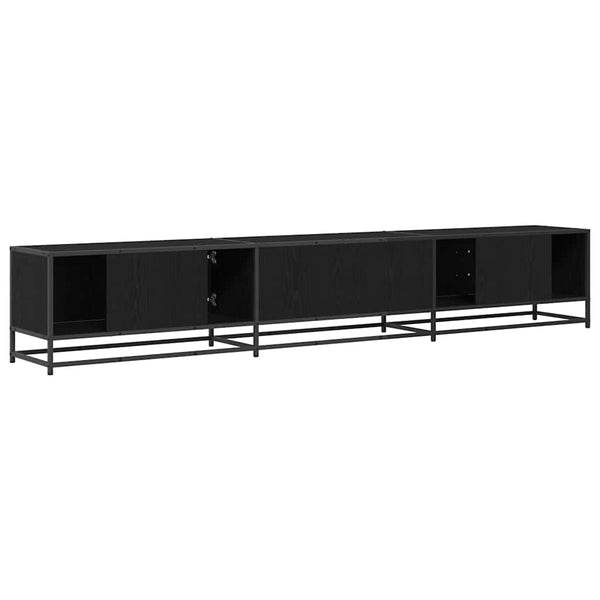 vidaXL TV Units 2 pcs Black Oak Look 240 x 35 x 41 cm