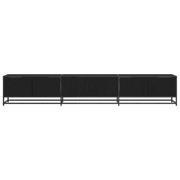 vidaXL TV Units 2 pcs Black Oak Look 240 x 35 x 41 cm