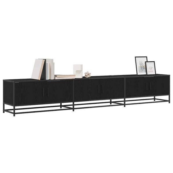 vidaXL TV Units 2 pcs Black Oak Look 240 x 35 x 41 cm