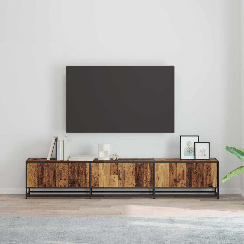 vidaXL TV Cabinets 2 pcs Reclaimed Wood 210 x 35 x 41 cm Engineered Wood