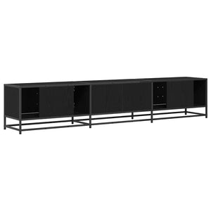 vidaXL TV Cabinets 2 pcs Black Oak Effect 210 x 35 x 41 cm
