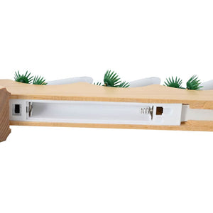 vidaXL Christmas Candle Arch with 7 LEDs Brown 39.5 x 5 x 29 cm