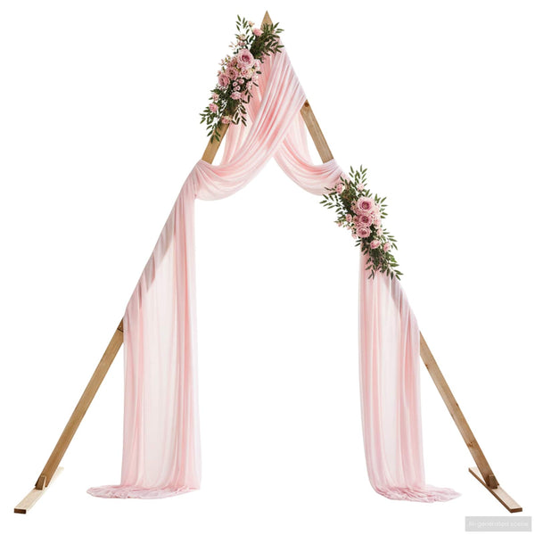 vidaXL Wedding Arch Light Brown 202 x 95 x 254 cm Solid Pine Wood