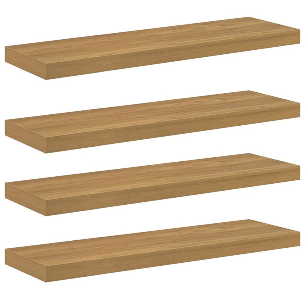 Wandregal Braun 4er Set 80cm