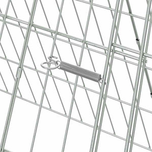vidaXL Rabbit Cage Silver 430 x 55 x 55 cm Galvanised Steel