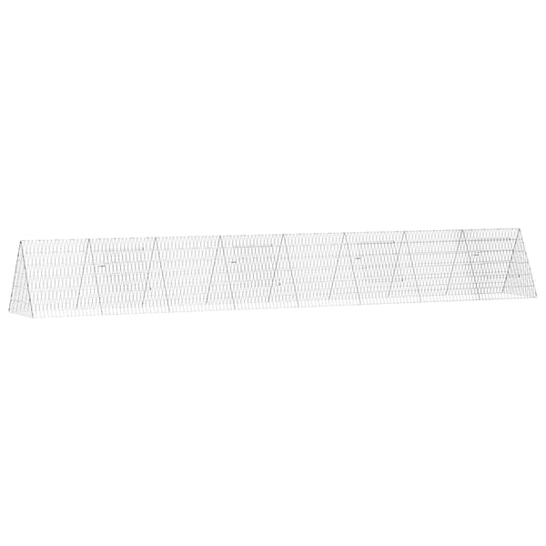 vidaXL Rabbit Cage Silver 430 x 55 x 55 cm Galvanised Steel