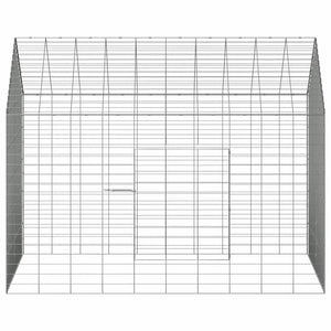 vidaXL Rabbit Cage Silver 100 x 78 x 78 cm Galvanized Steel
