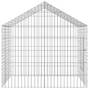 vidaXL Rabbit Cage Silver 100 x 78 x 78 cm Galvanized Steel